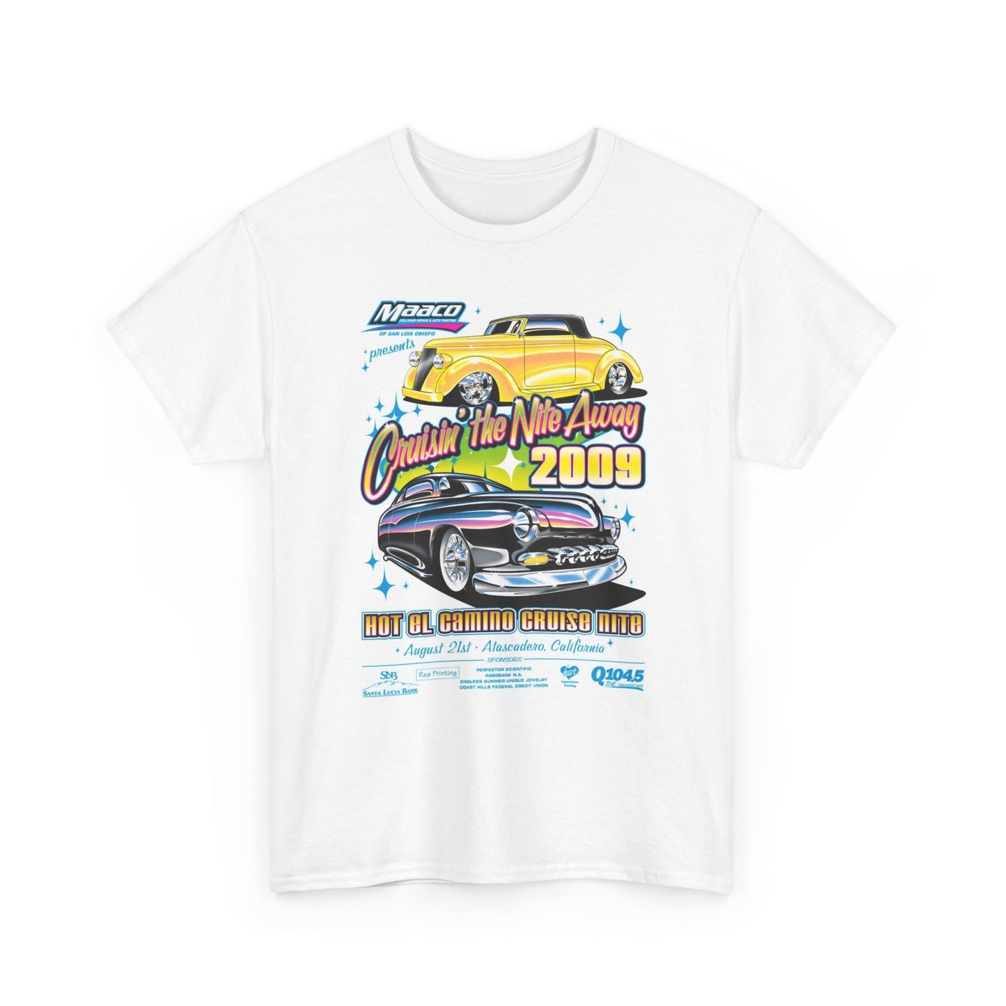 Retro Muscle Car Show Cruise In Graphic T Shirt Unisex Heavy Cotton Tee 9