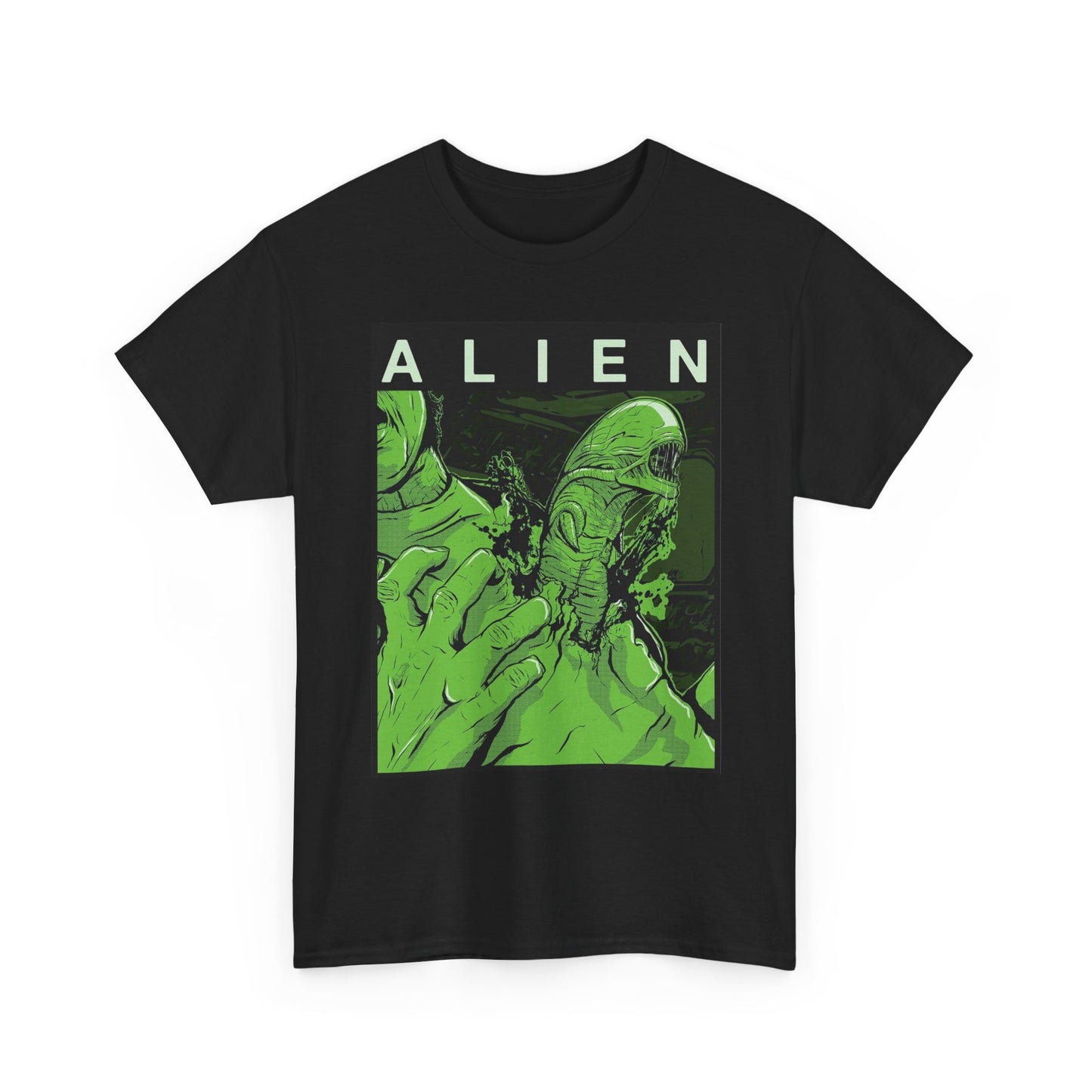 Alien Retro 90's Poster Graphic T Shirt Adult NEW Unisex Heavy Cotton Tee