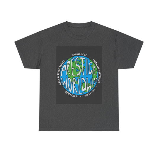 Prestige Worldwide Graphic T Shirt BRAND NEW Apparel Unisex Heavy Cotton Tee