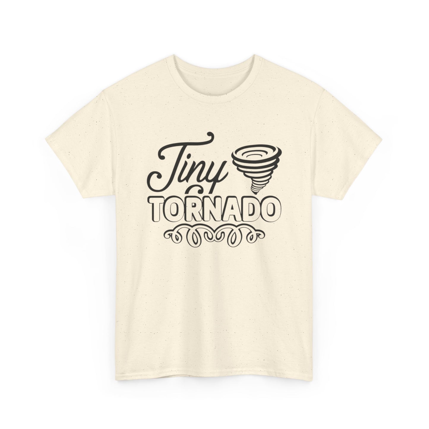 Tiny Tornado Funny Graphic T Shirt Unisex Heavy Cotton Tee