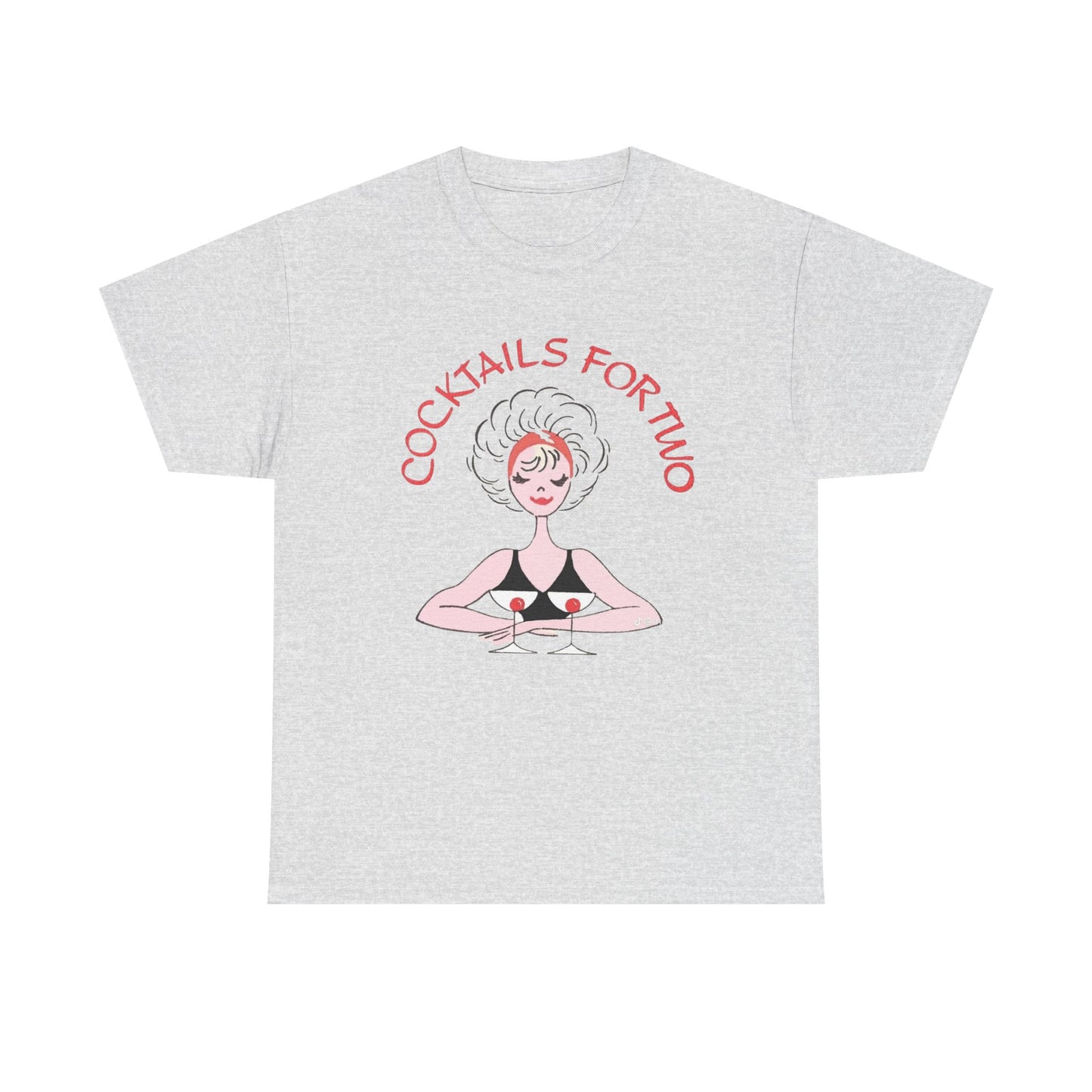 Cocktails For Two Graphic T Shirt NEW ADULT