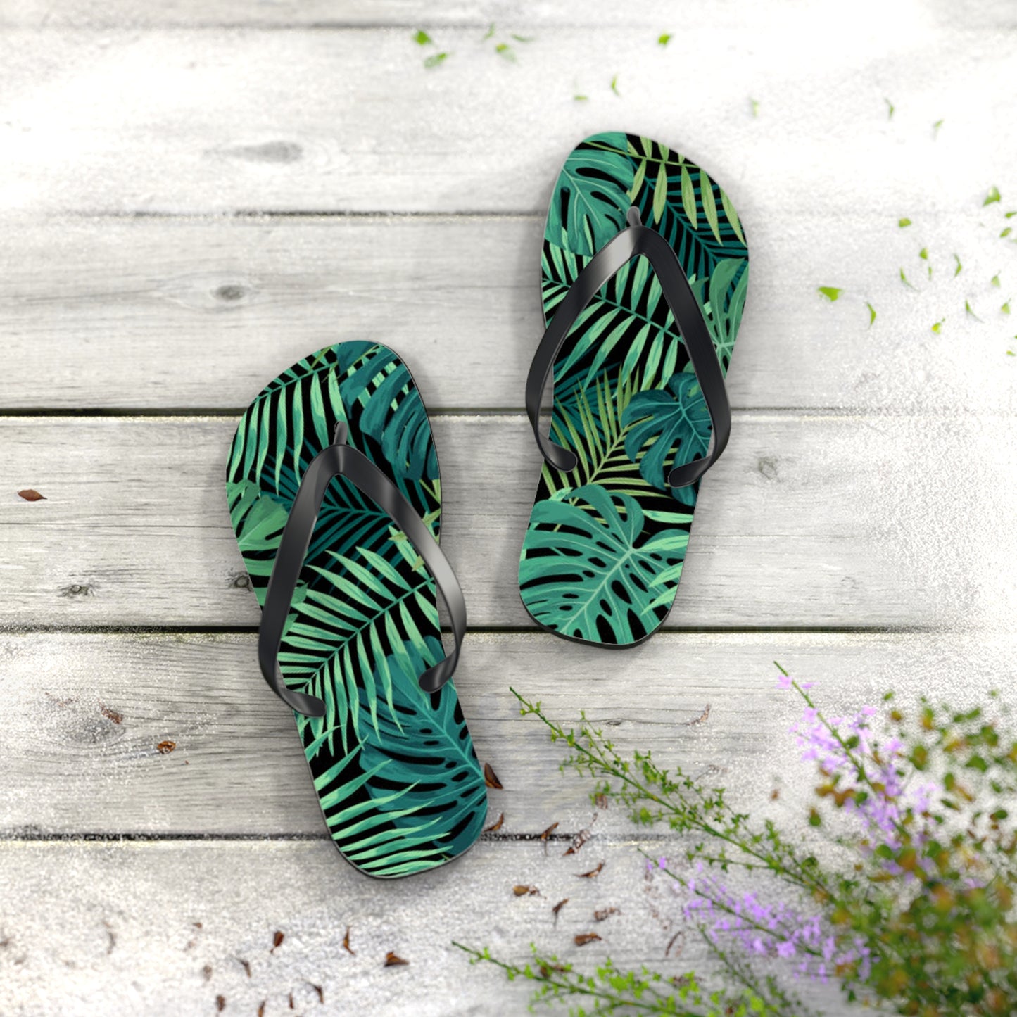 Palm Leaves Summer Sandals Summer Flip Flops Slides BRAND NEW