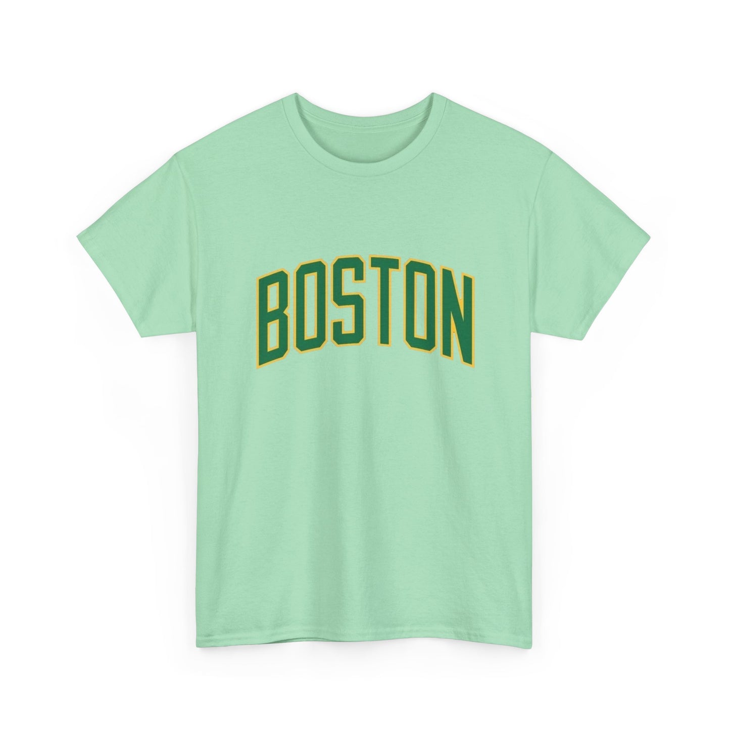 Boston Logo Sports Graphic T Shirt NEW Unisex Heavy Cotton Tee