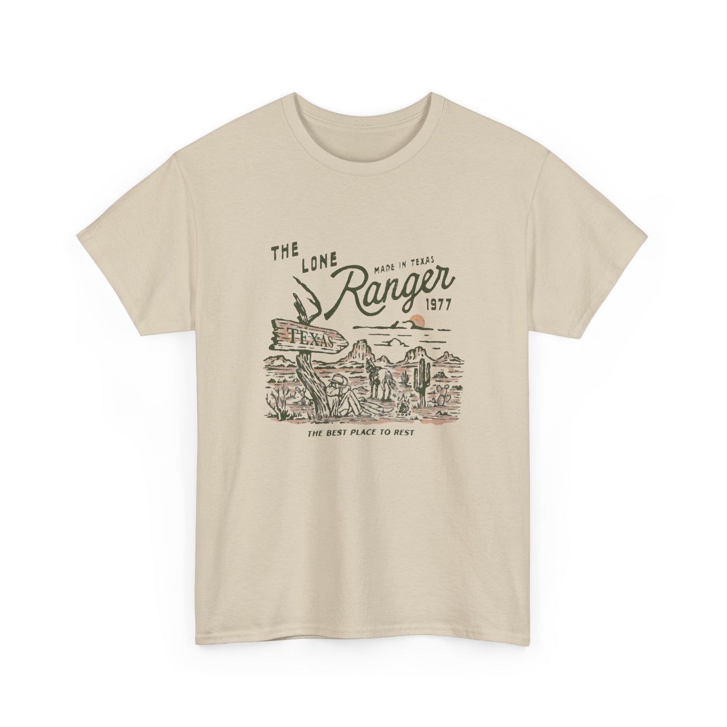 The Lone Ranger Texas Graphic T Shirt Unisex Heavy Cotton Tee