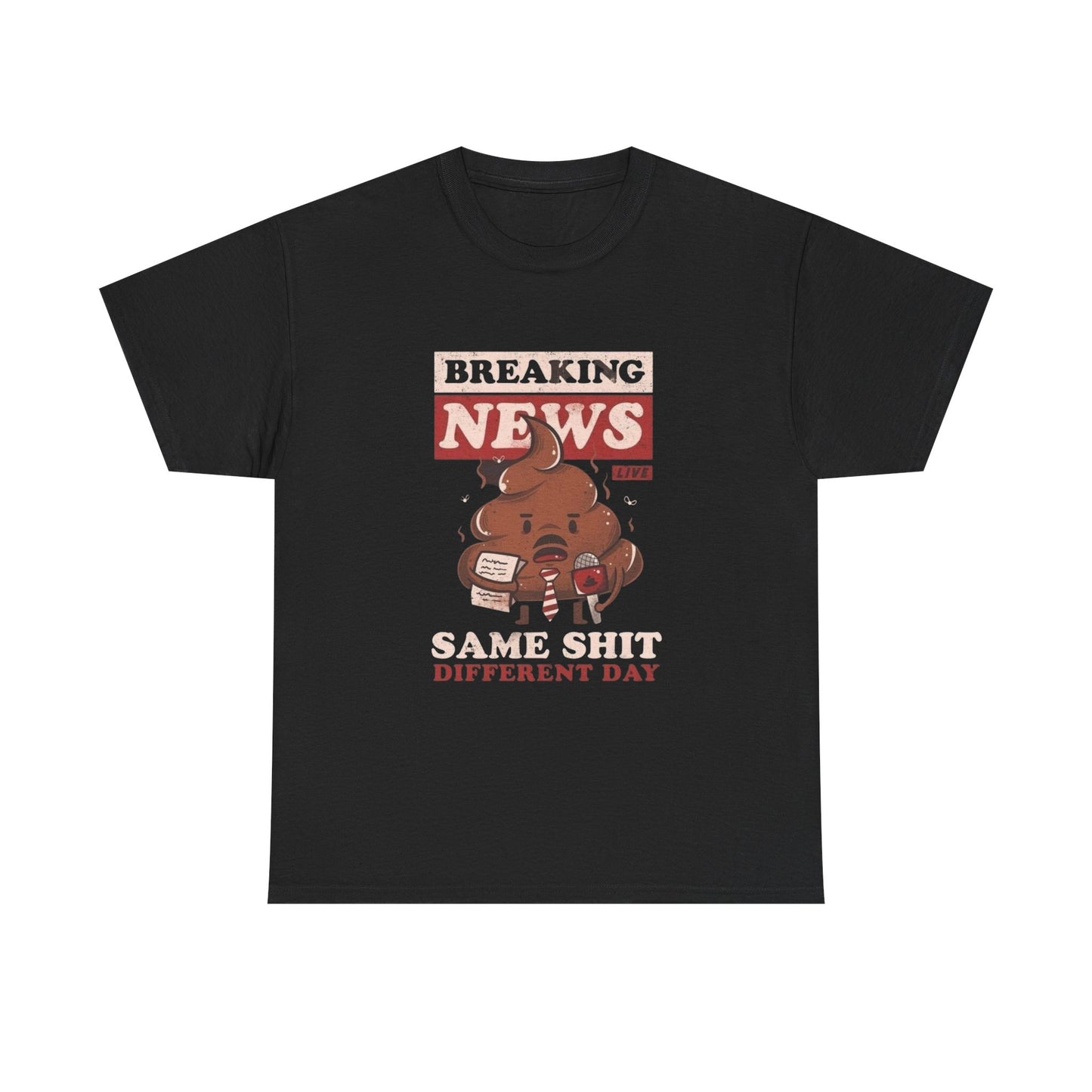 Breaking News Funny Jokes Graphic T Shirt NEW ADULT Tee