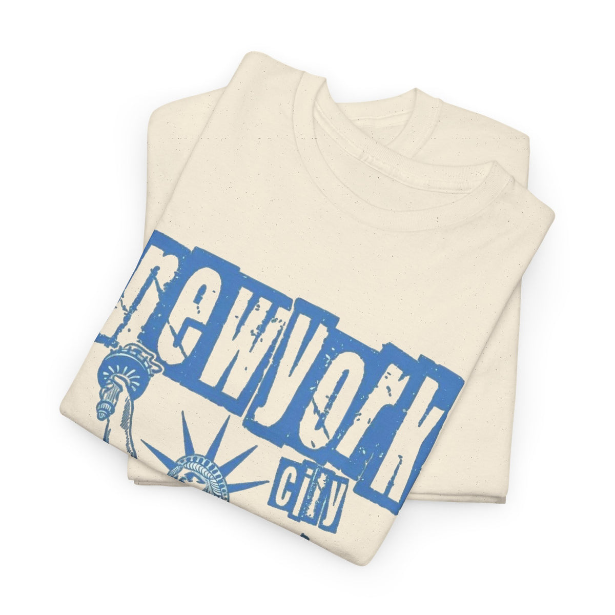 New York Retro Classic Graphic T Shirt Men's Liberty  Heavy Cotton Tee