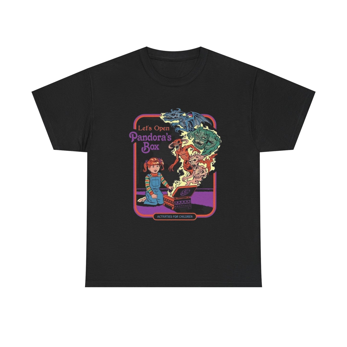 Let's Open Pandora's Box Funny Graphic T Shirt Unisex Heavy Cotton Tee
