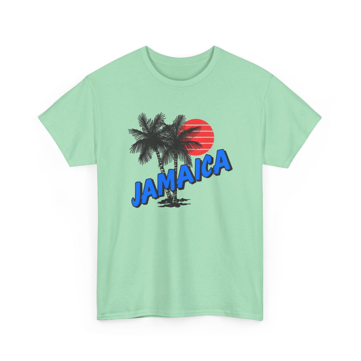 Jamaica Graphic T Shirt Men's Tropical Beach Retro Heavy Cotton Tee