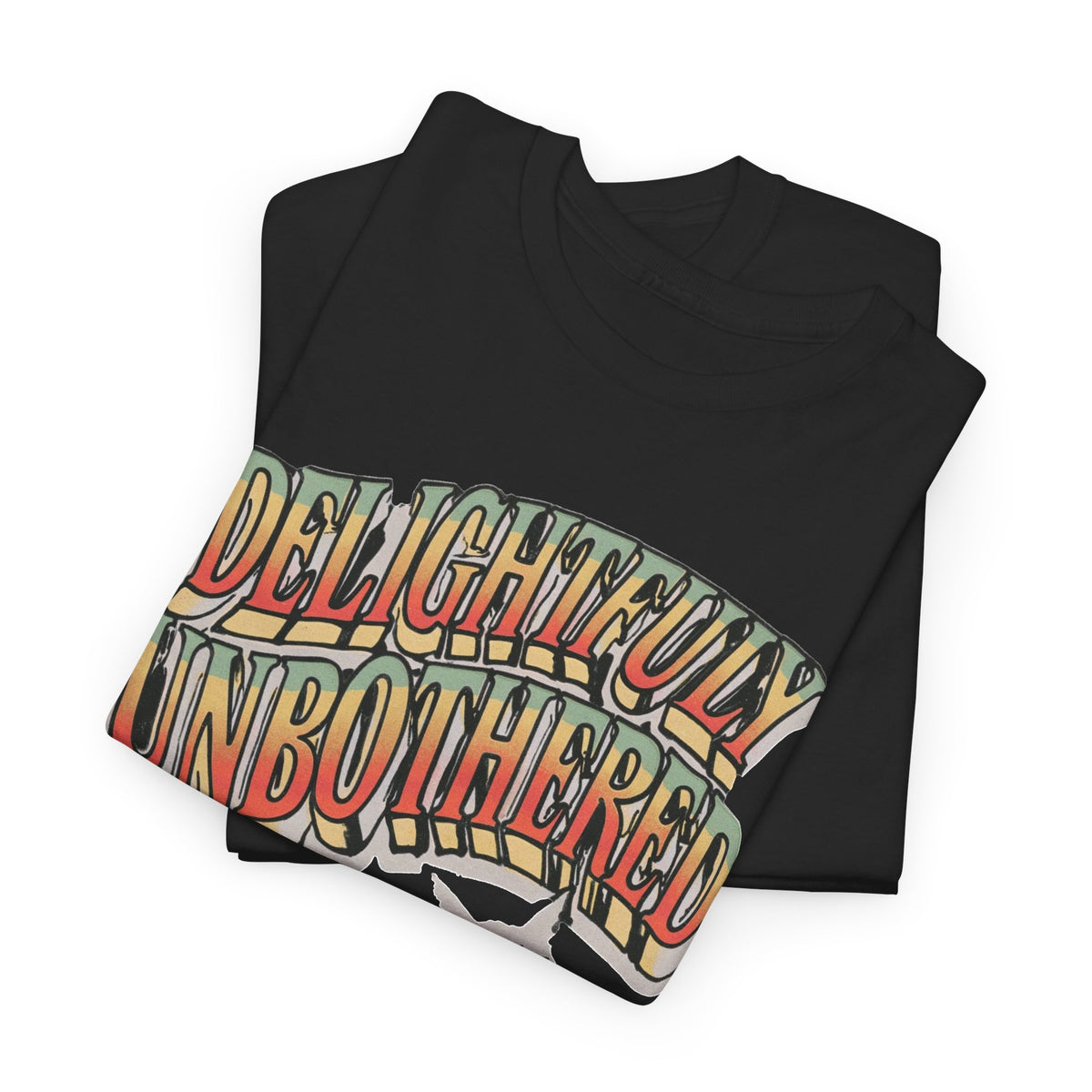 Delightfully Unbothered Cat Graphic T-Shirt Men's Graphic Tee