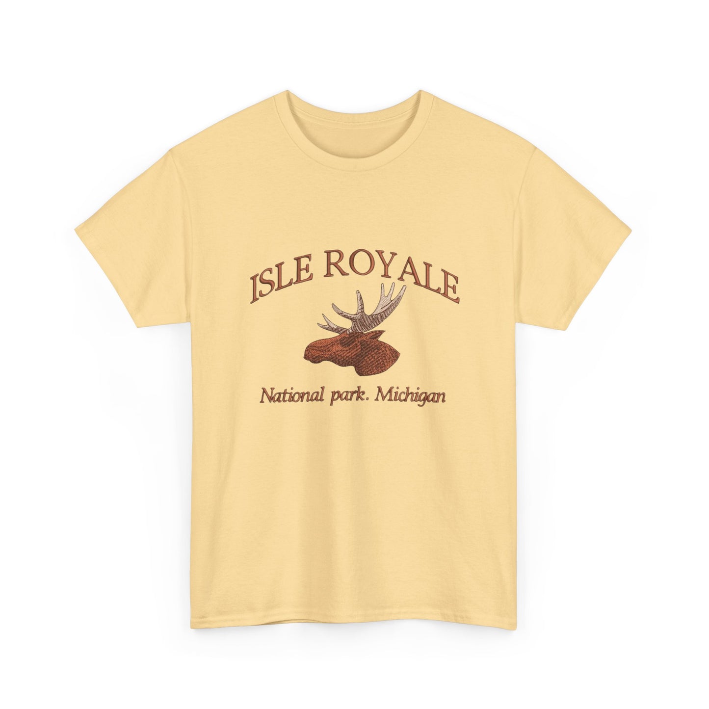 Isle Royale Michigan Graphic T Shirt NEW Unisex Heavy Cotton Tee