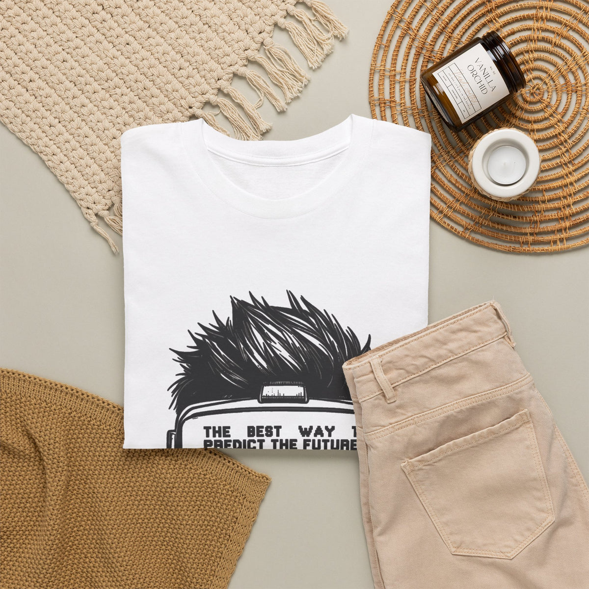 Create The Future Graphic T Shirt Men's Heavy Cotton Tee