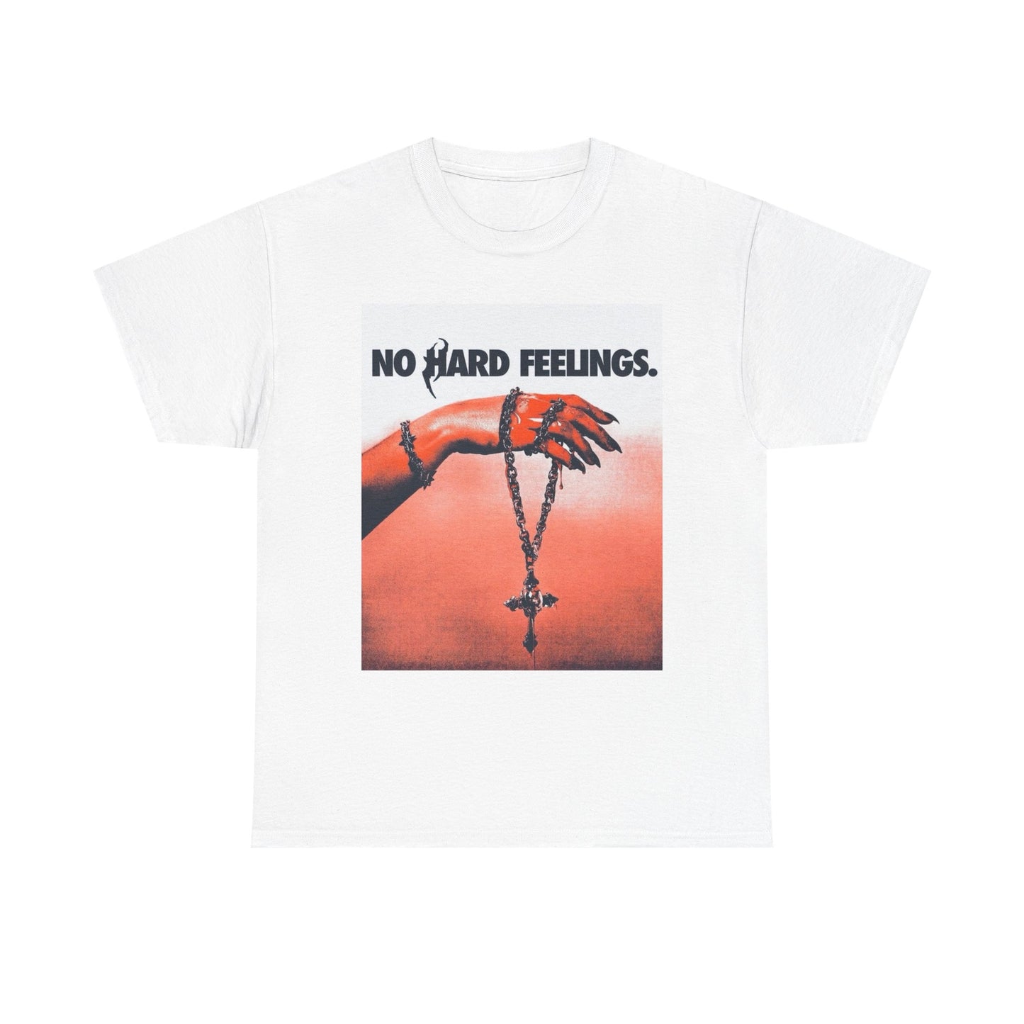 No Hard Feelings Graphic T Shirt NEW Unisex Heavy Cotton Tee