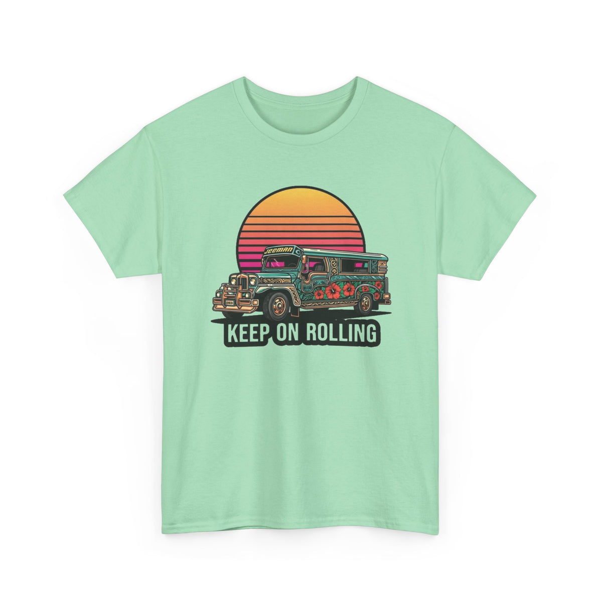 Filipino Graphic T Shirt Men's Bus Classic Retro Heavy Cotton Tee