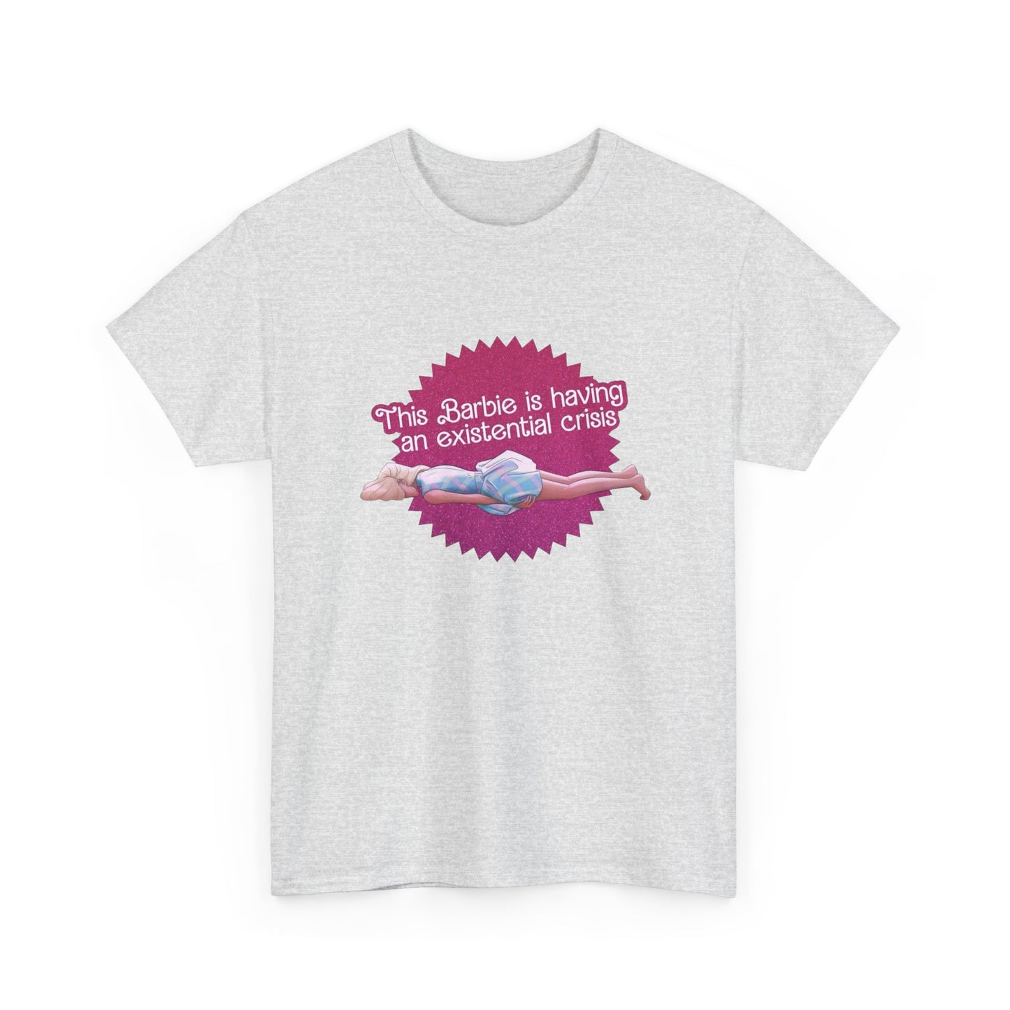 Having A Extensional Crisis Funny Graphic T Shirt Unisex Heavy Cotton Tee GIFT