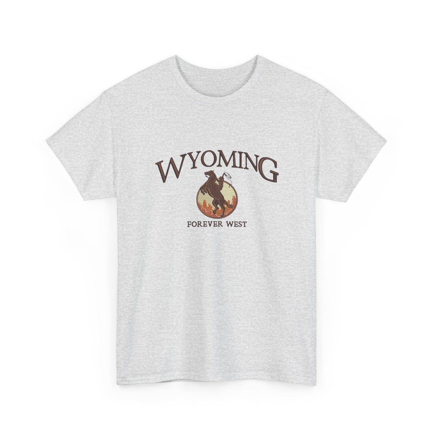Wyoming Forever West Graphic T Shirt NEW Unisex Heavy Cotton Tee