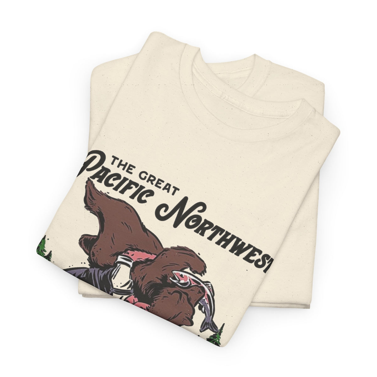 The Great Pacific Northwest Graphic T Shirt Men's Heavy Cotton Tee