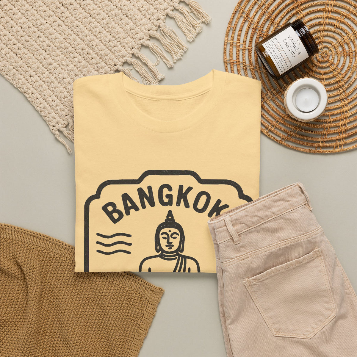 Bangkok Thailand Buddha Graphic T-Shirt Men's Graphic Tee