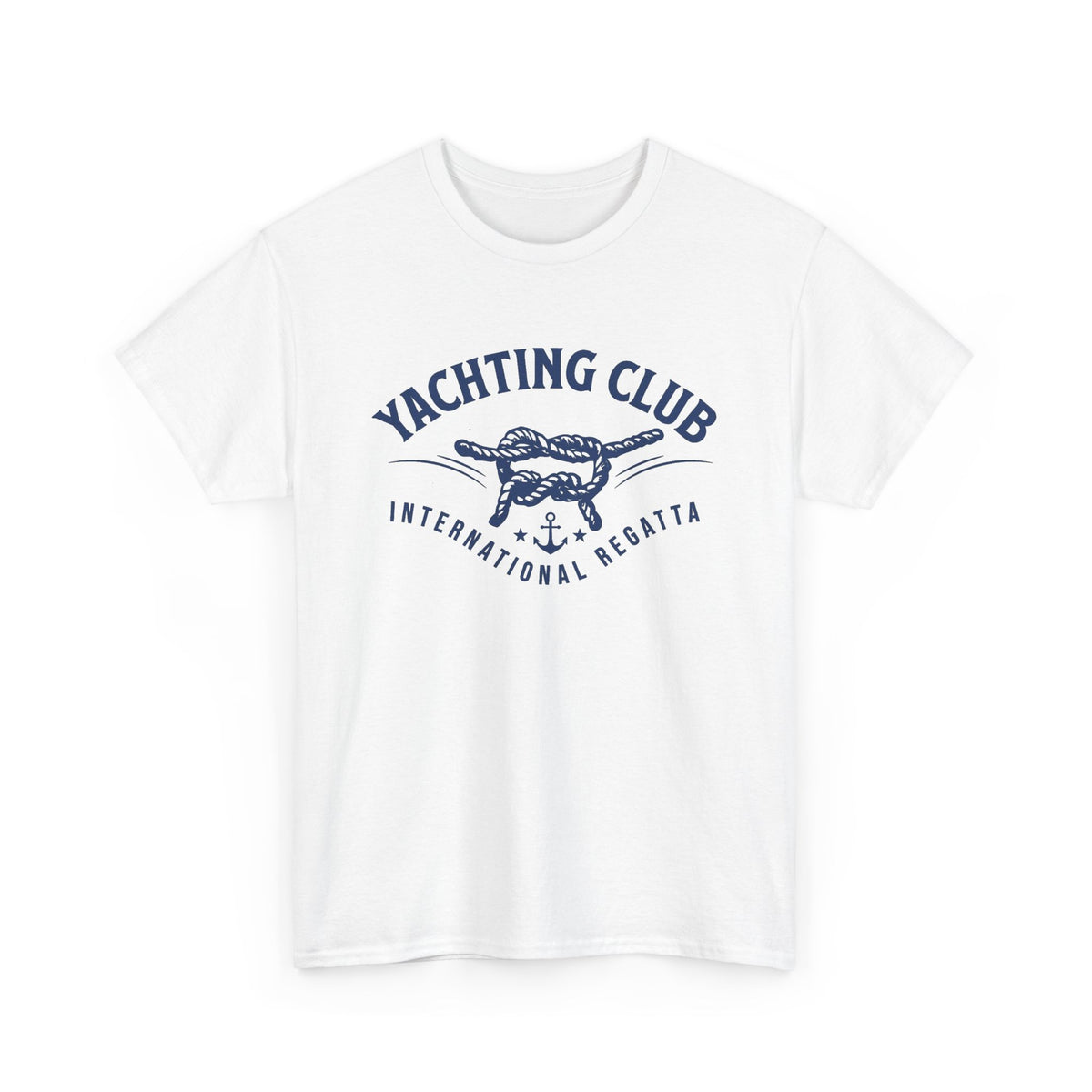 Yachting Club Graphic T Shirt Men's Vintage Heavy Cotton Tee