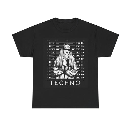 EDM House Music T-shirt Techno Rave Trippy Art Graphics Unisex Heavy Cotton T