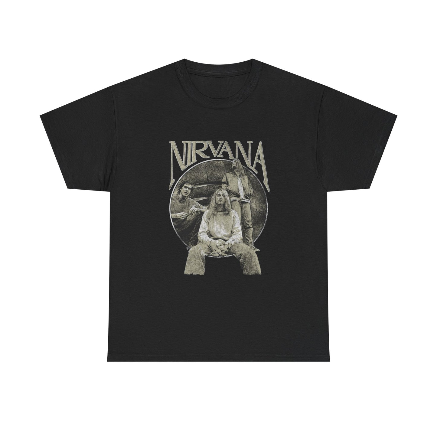 Nirvana Vintage Graphic T Shirt NEW ADULT Heavy Cotton Tee