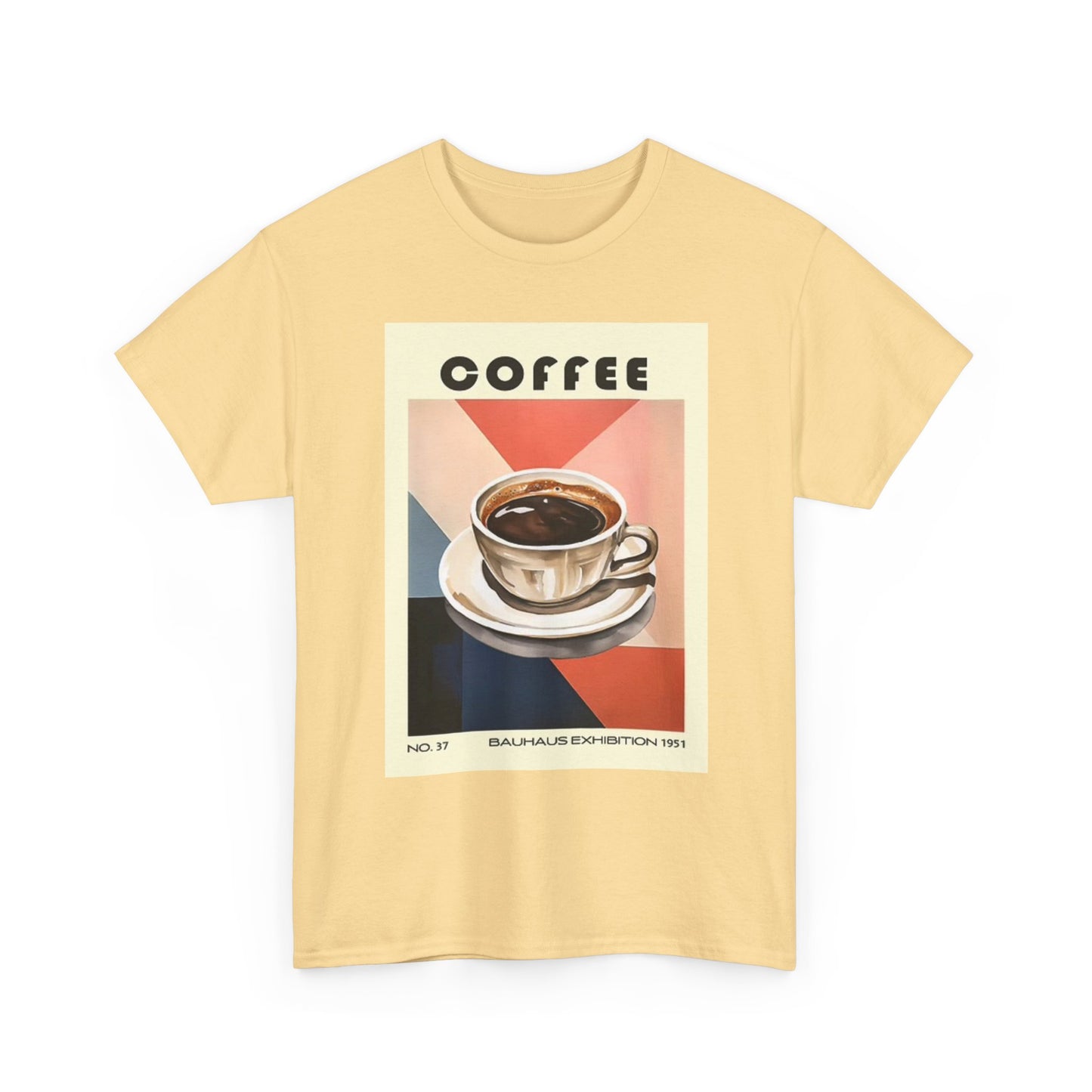 Coffee Graphic T Shirt Retro Poster Unisex Heavy Cotton Tee