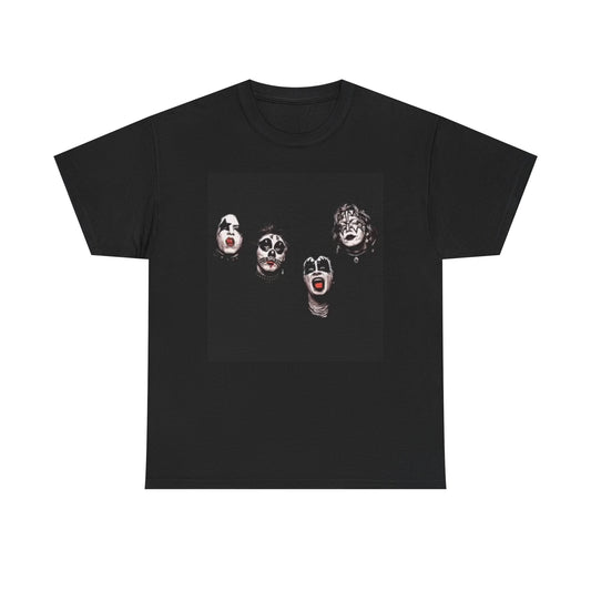 Kiss Vintage Graphic T Shirt Poster Retro Rock Unisex Heavy Cotton Tee
