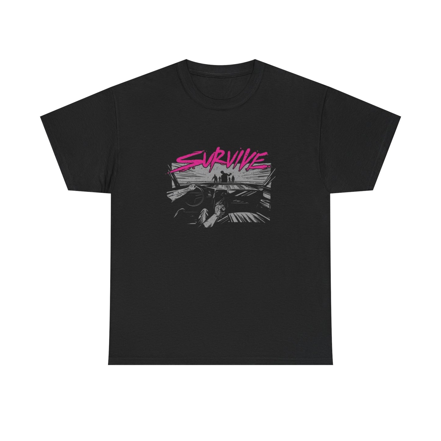 Survive The Apocalypse Graphic T Shirt Heavy Cotton Tee NEW ADULT UNISEX