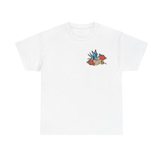 Sailor Jerry tshirt retro tattoos vintage navy birds Heavy Cotton Tee nostalgia