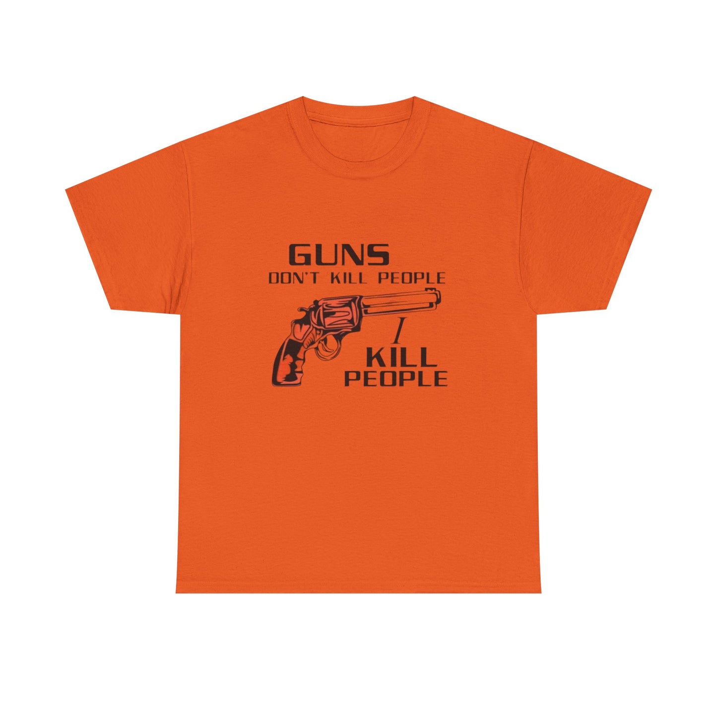 Happy Gilmore Tshirt Guns Dont Kill people Funny comedy Unisex Heavy Cotton Tee