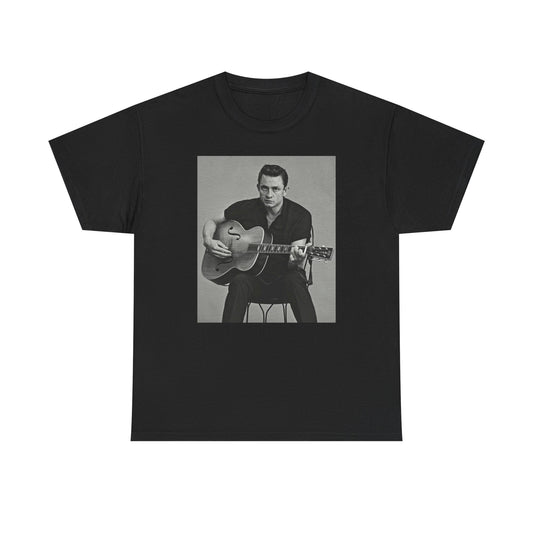 Johney cash Shirt vintage graphic art country guitar Unisex Heavy Cotton Tee