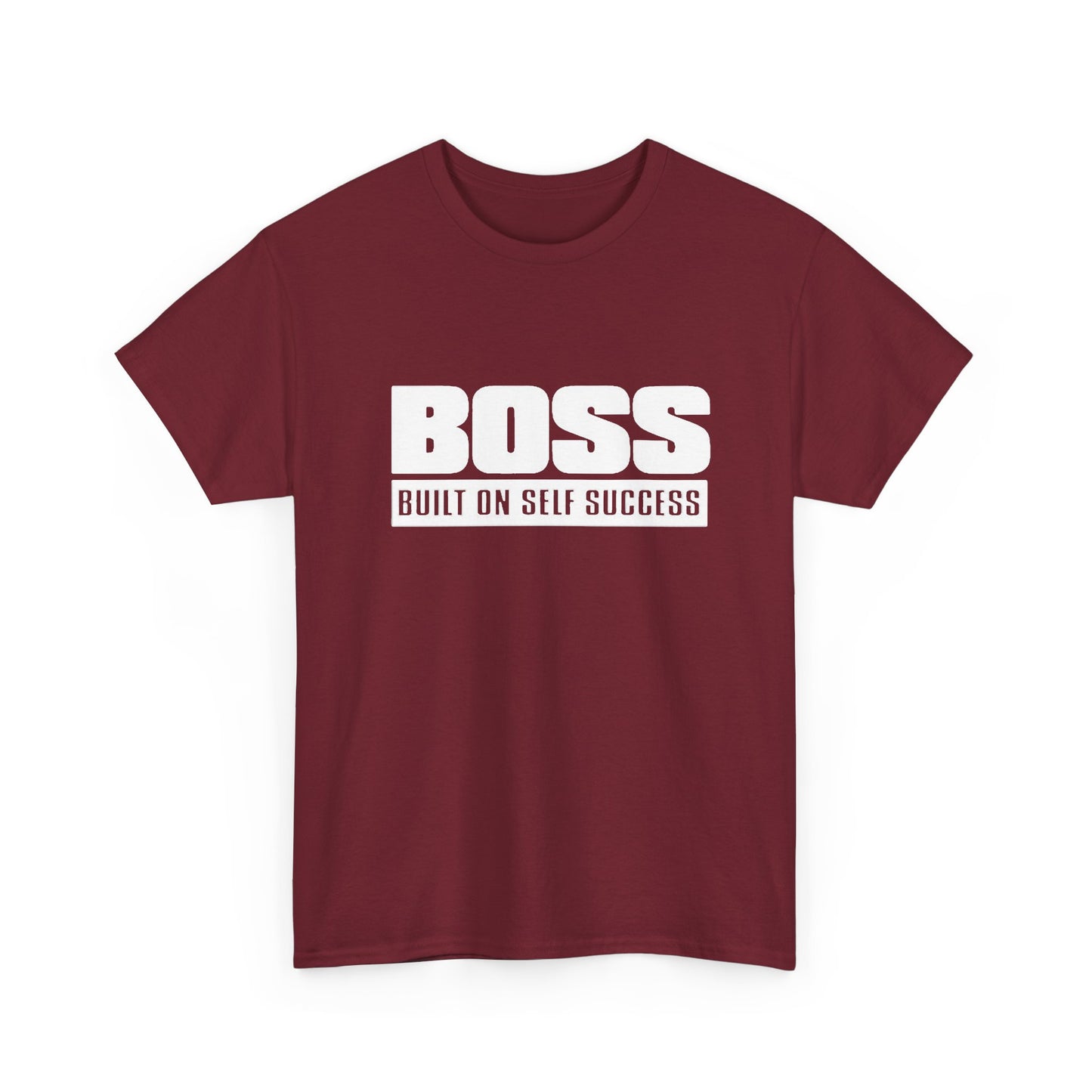 Boss Built On Self Success Graphic T Shirt NEW Adult Regular Sizing Tee
