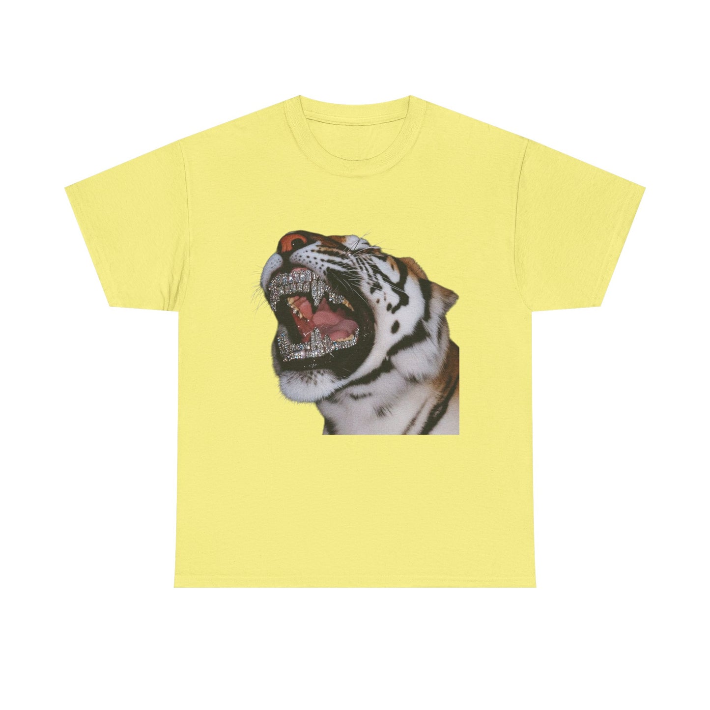 Bling Tiger Graphic T Shirt NEW Adult Unisex Heavy Cotton Tee