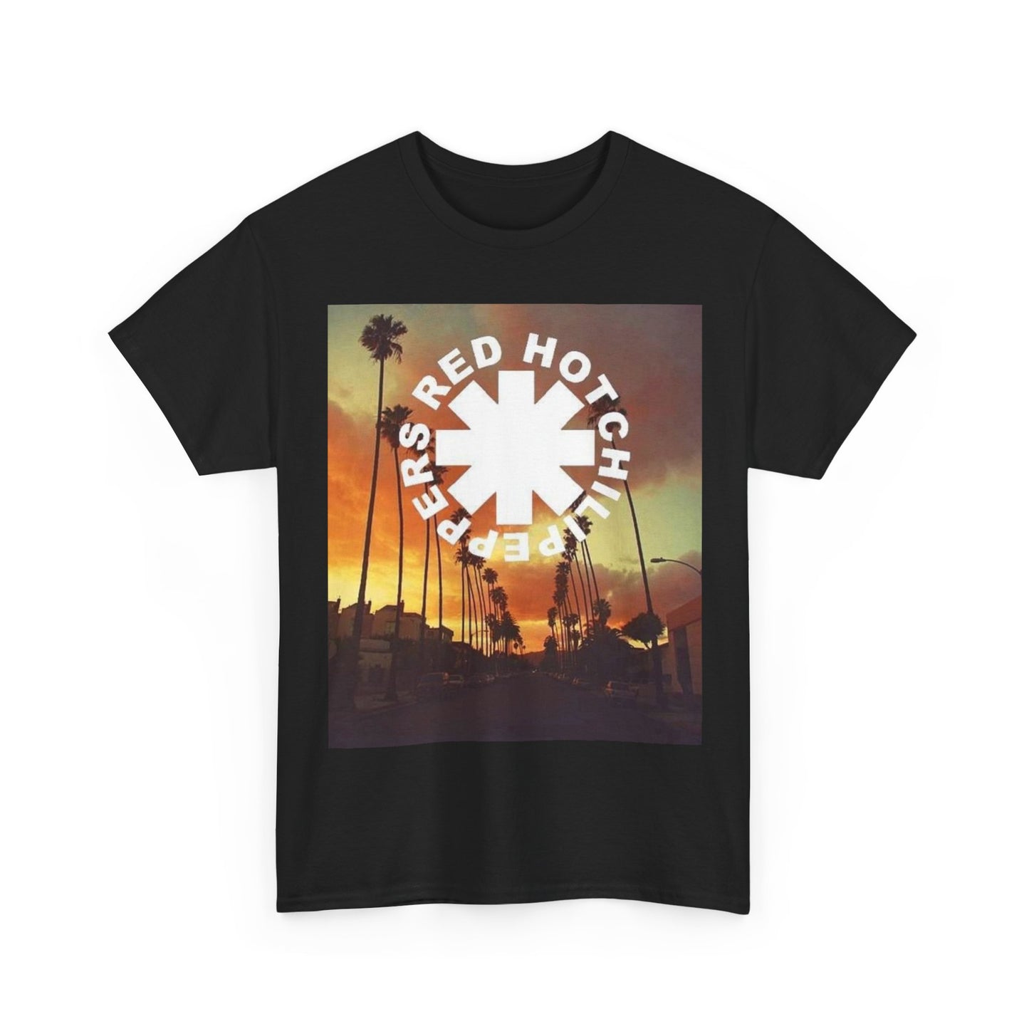 Red Hot Chili Peppers shirt California retro sunset art vintage Unisex Heavy