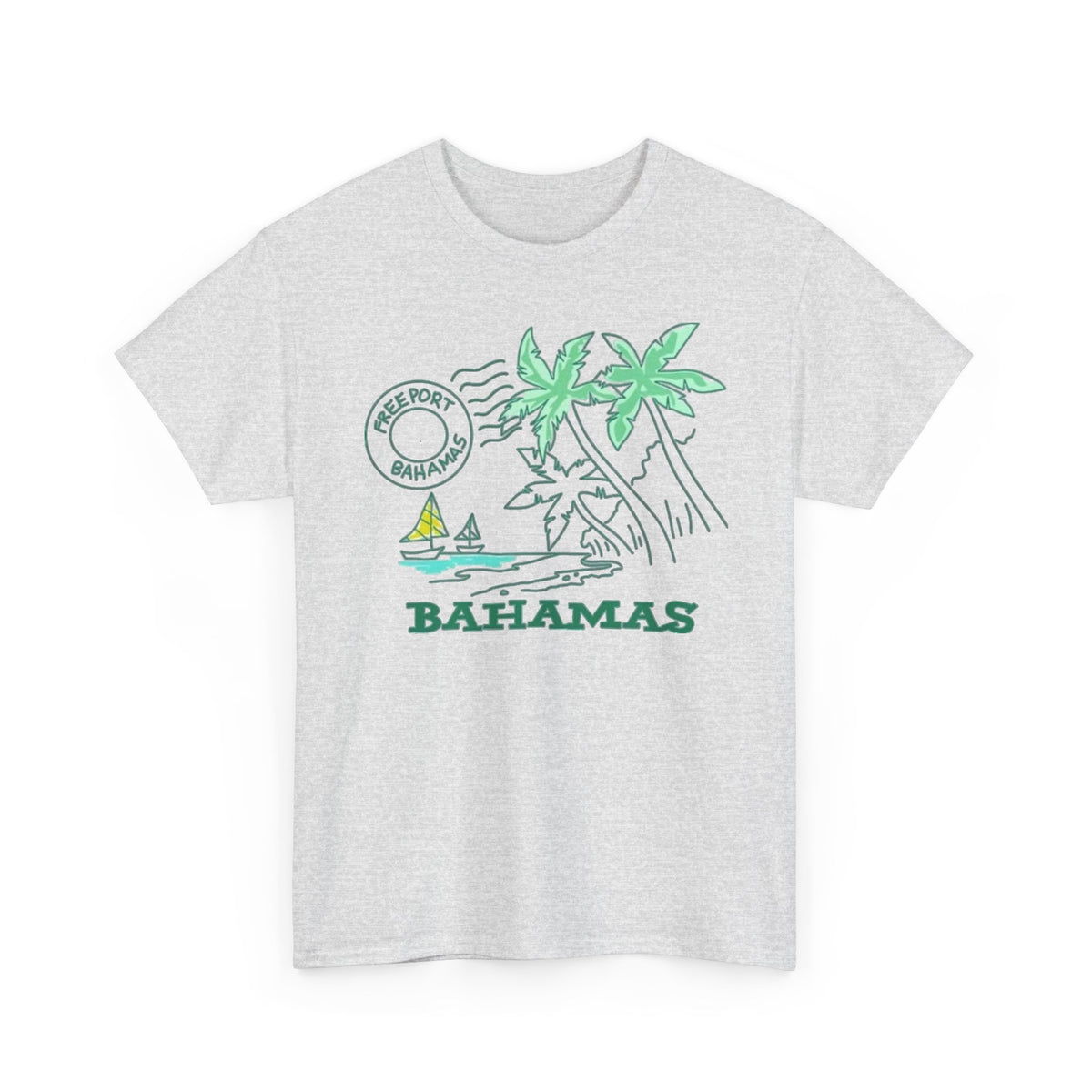 Bahamas Palm Tree Island Graphic T-Shirt Men's Graphic Tee