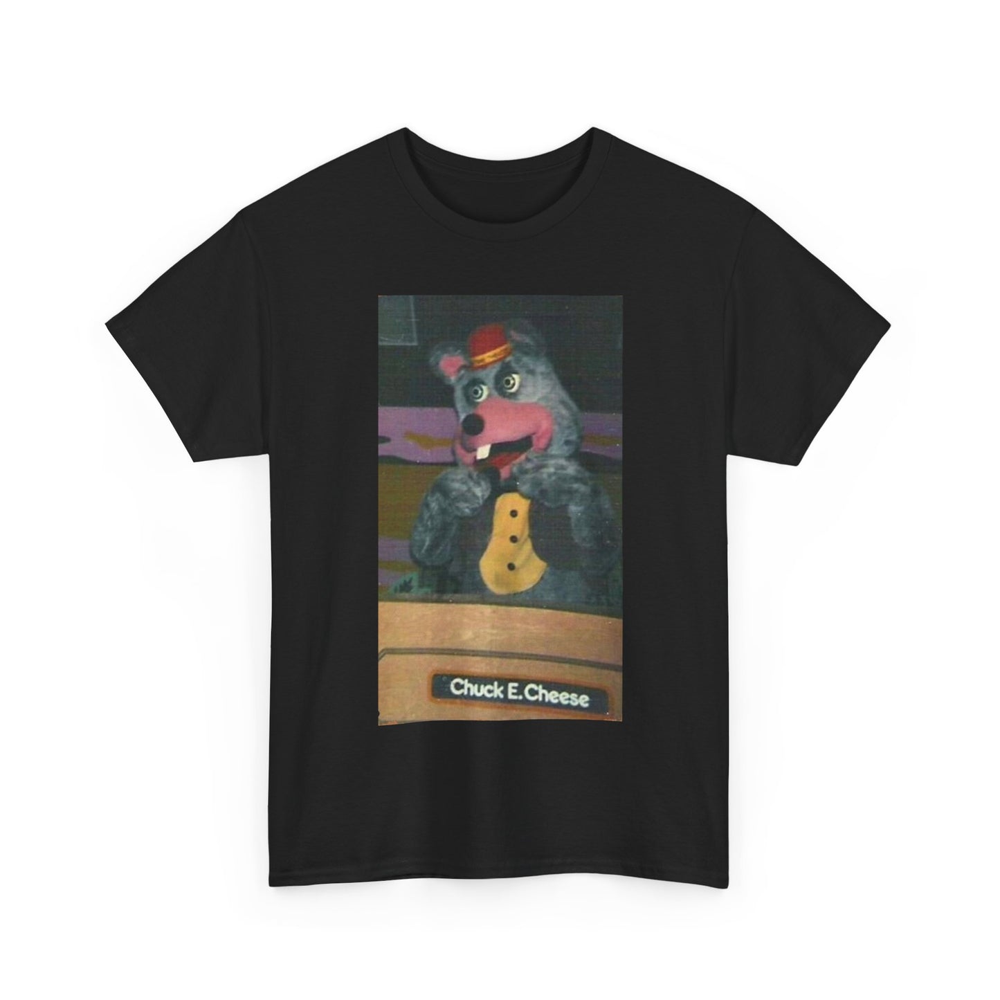 Chuck E. Cheese T-shirt vintage 90s kids retro art Unisex Heavy Cotton Tee