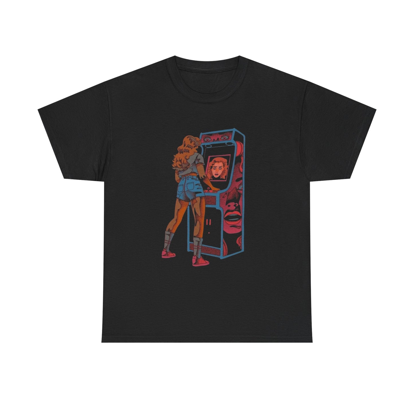 80s Arcade Vintage Women Graphic T Shirt Unisex Heavy Cotton Tee