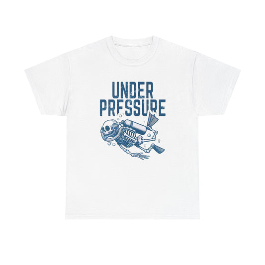 Under Pressure Scuba Diving Graphic T Shirt NEW Adult Unisex Heavy Cotton Tee