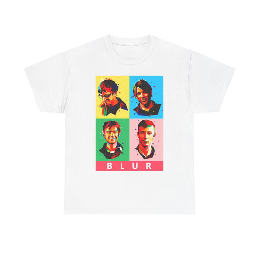 Blur Cd Album Cover Graphic T Shirt Retro Vintage Art Unisex Heavy Cotton Tee