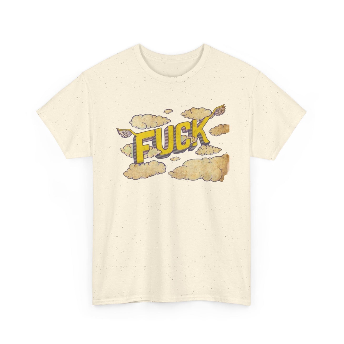 F Word Funny Clouds T-Shirt NEW Gift Unisex Heavy Cotton Tee