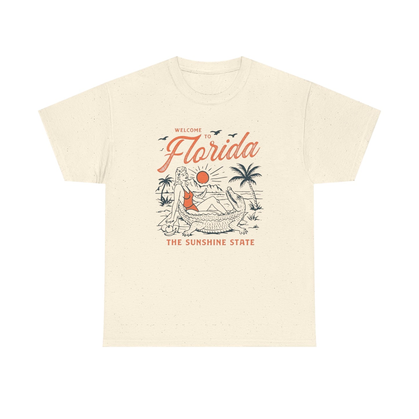 Welcome To Florida The Sunshine State Graphic T Shirt Unisex Adults NEW