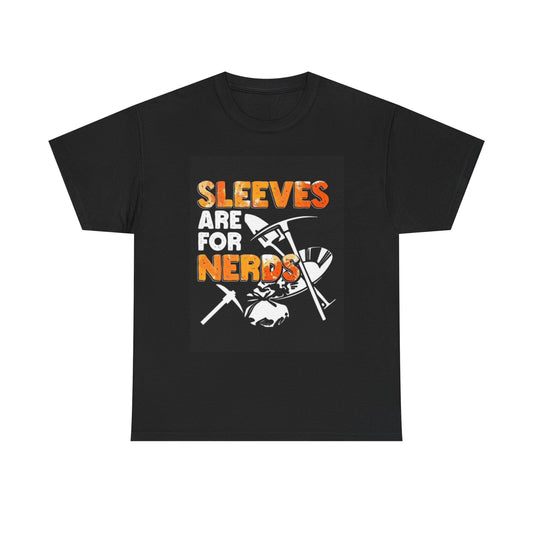 Sleeves Are For Nerds Shirt Funny Blue Collar  Work Unisex Heavy Cotton Tee