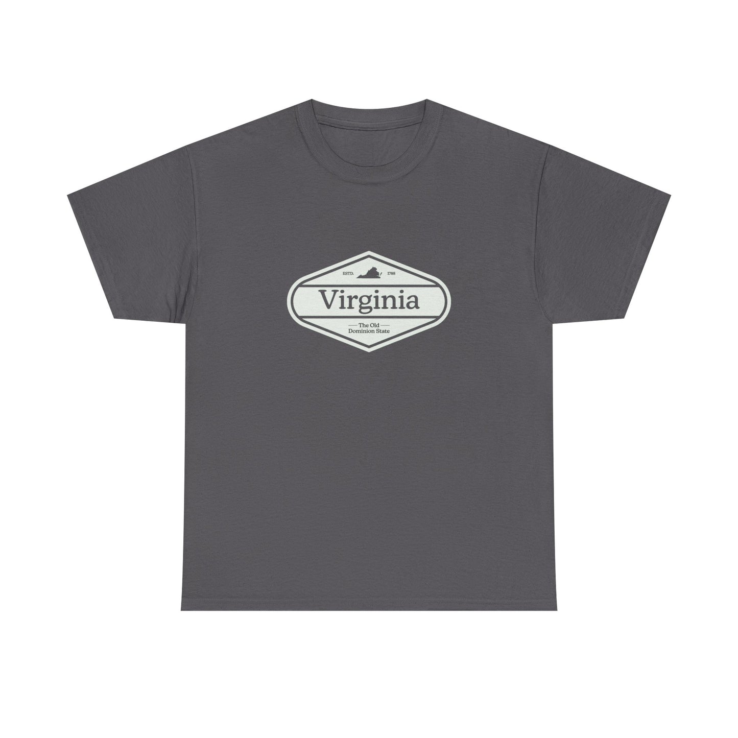 Virginia The Old Dominion State Graphic T Shirt ADULT NEW Heavy Cotton Tee