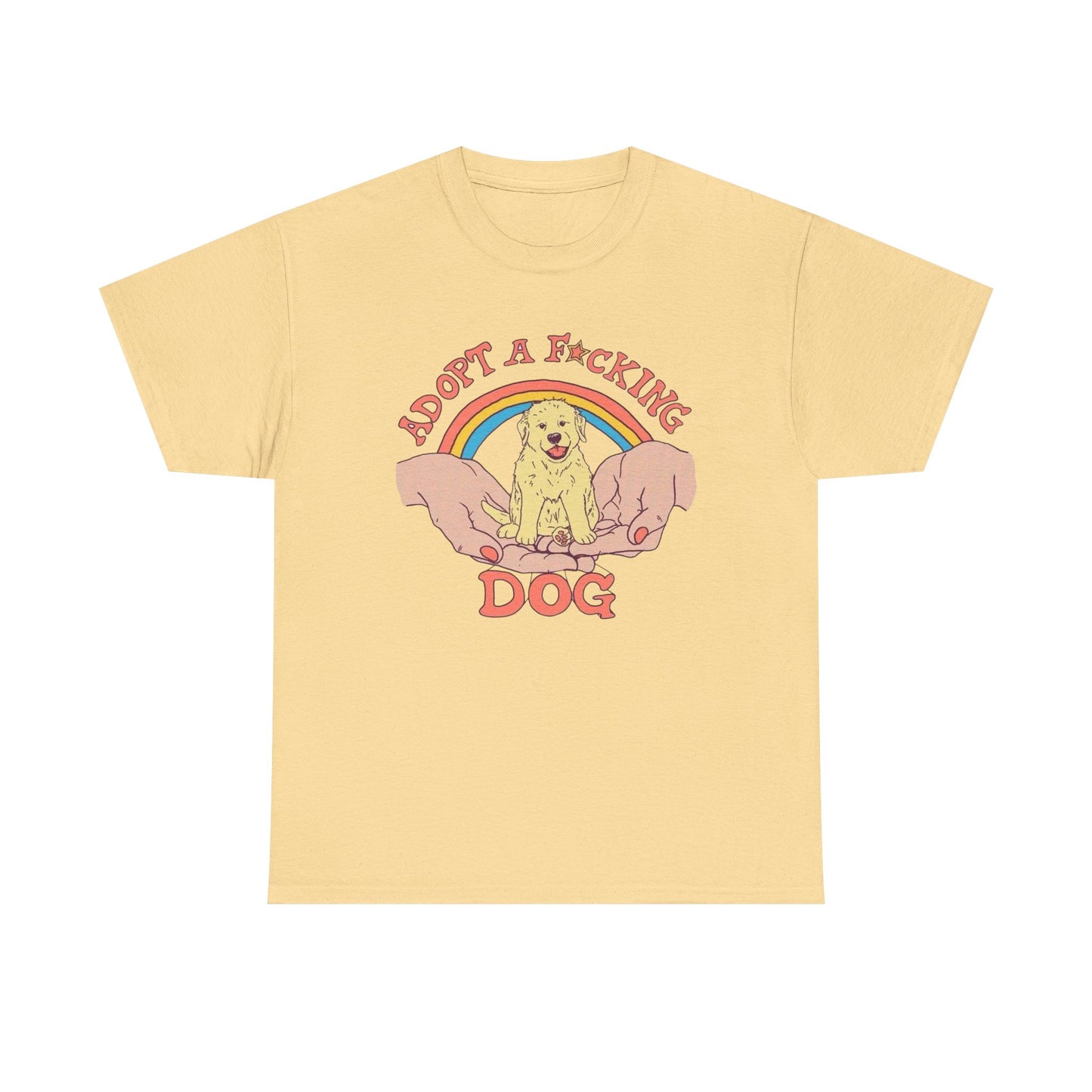 Adopt A Dog Graphic T Shirt NEW Adult Tee