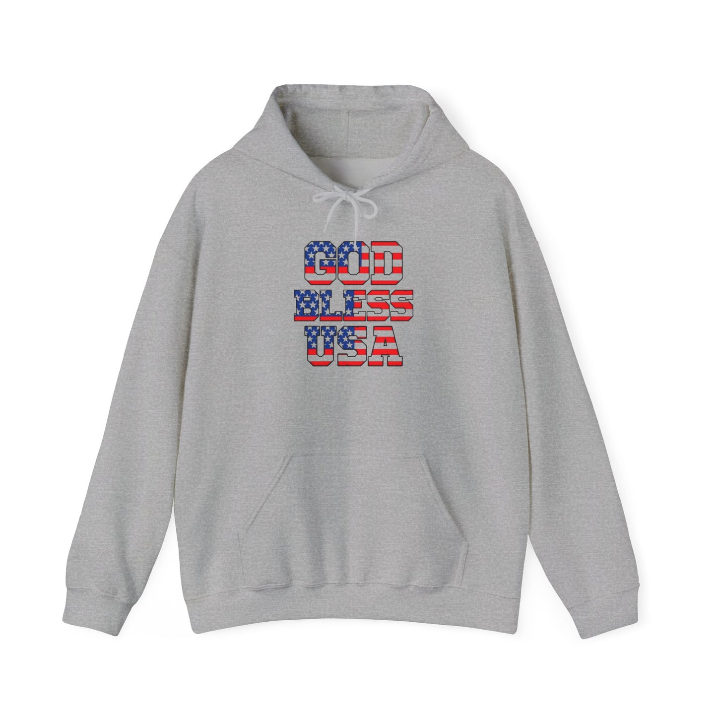 God Bless USA Graphic Hoodie NEW ADULT Unisex Heavy Blend™ Hooded Sweatshirt