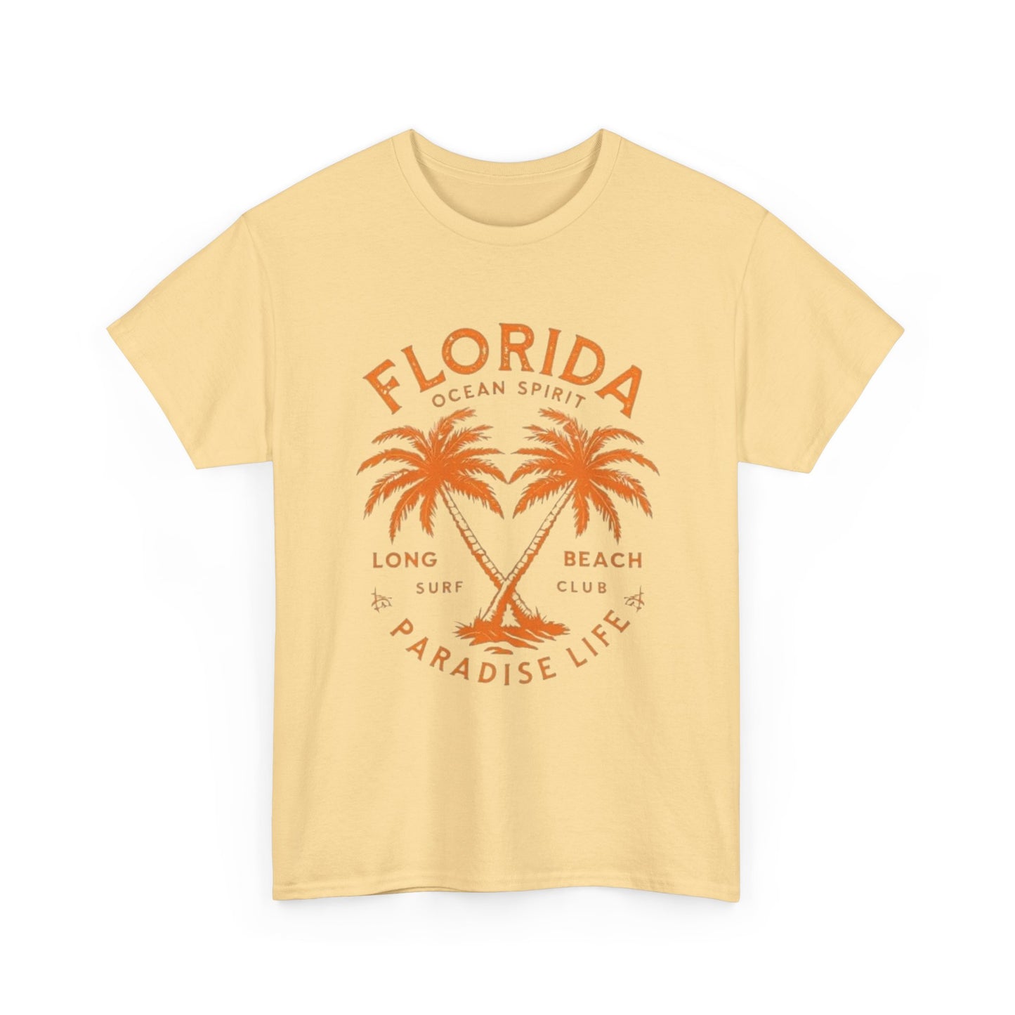 Florida Paradise Live Graphic T Shirt NEW Unisex Heavy Cotton Tee