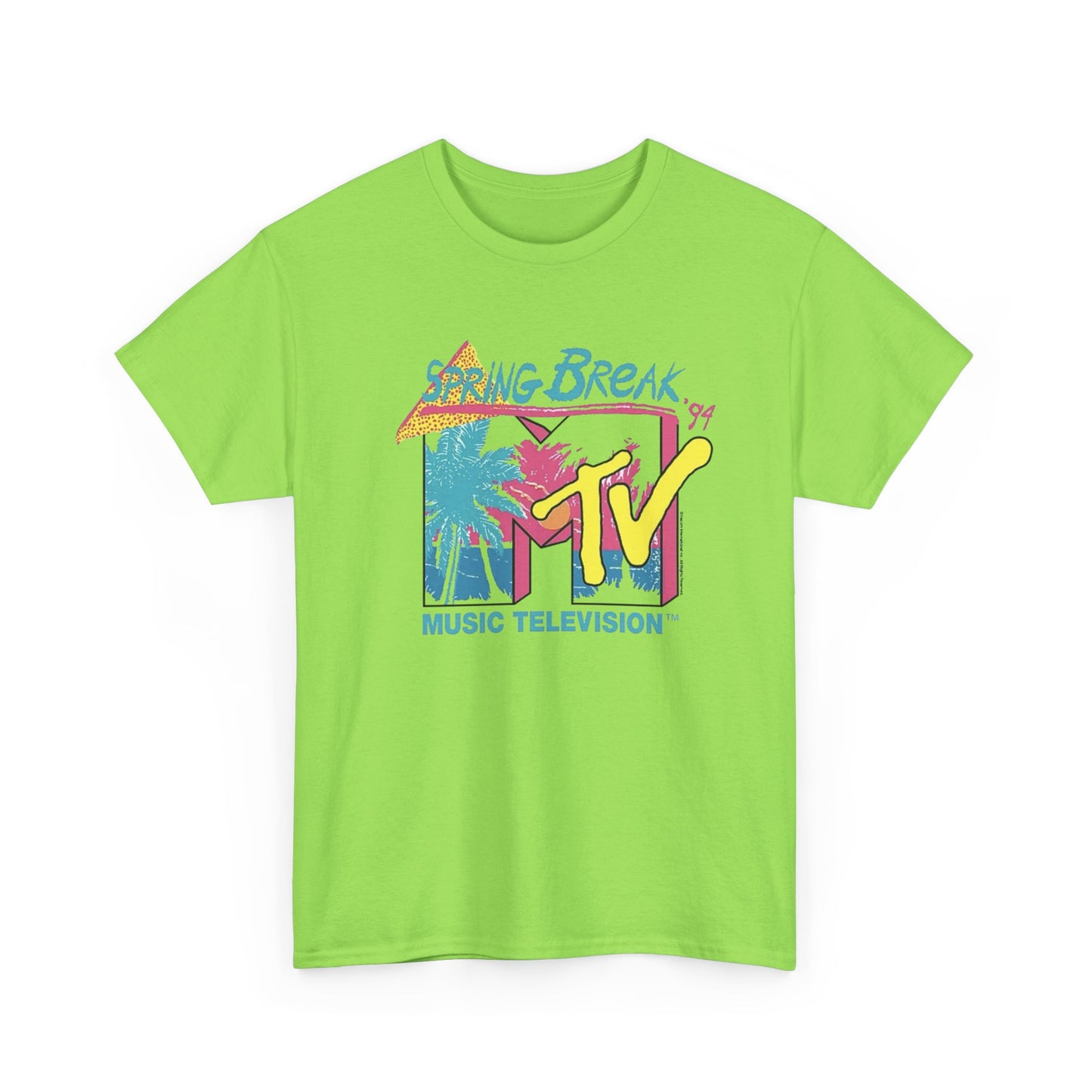 MTV Spring Break 1994 Vintage Graphic T-Shirt Unisex Heavy Cotton Tee