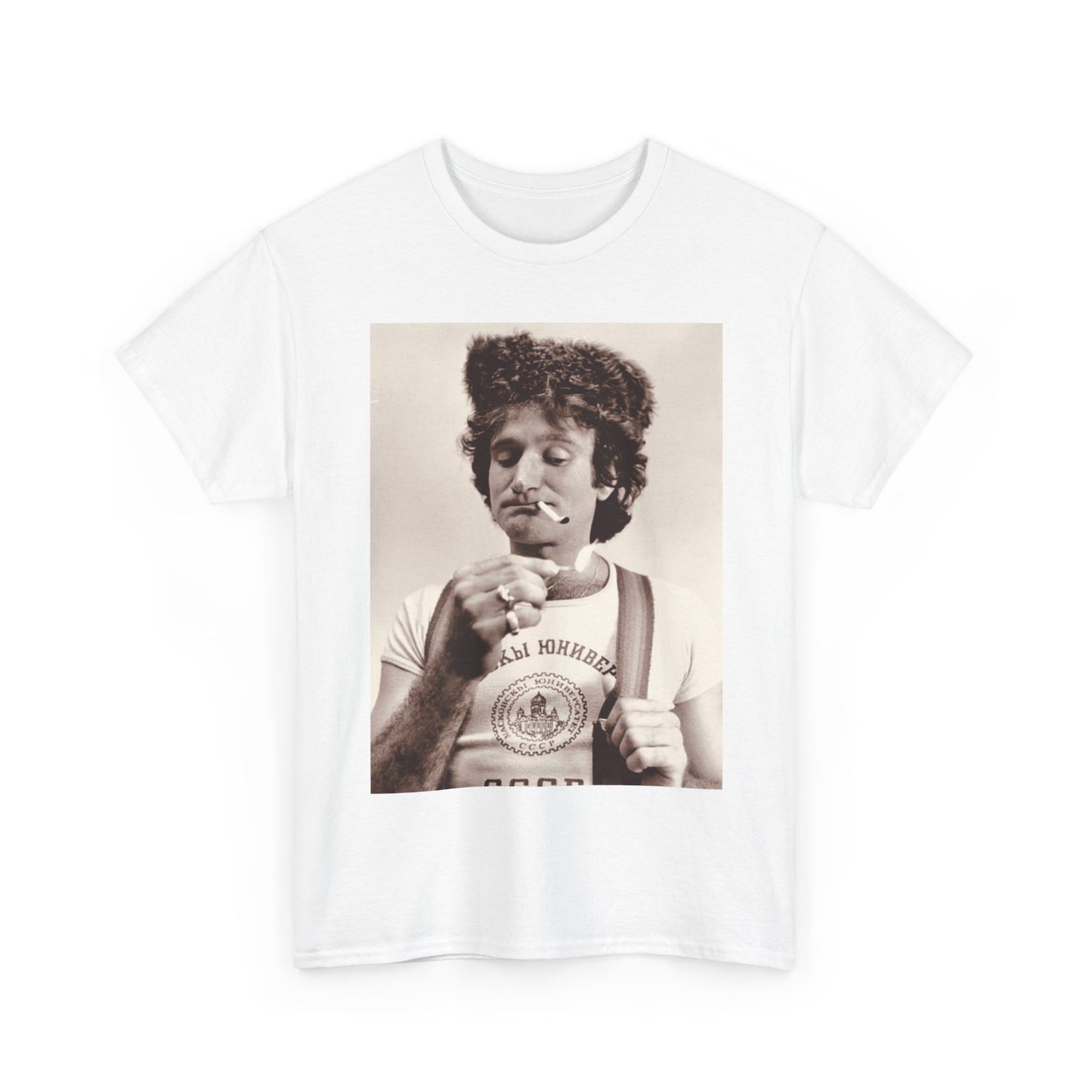 Robin williams T-shirt vintage comedy store California Unisex Heavy Cotton Tee