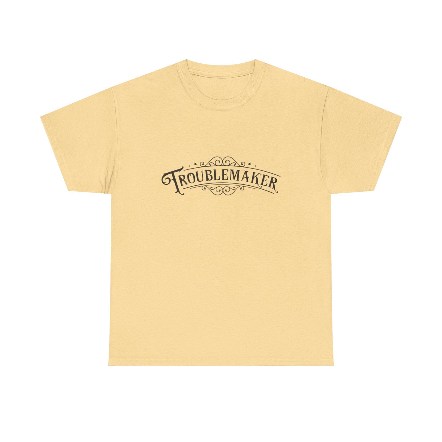 Trouble Maker Funny Graphic T Shirt Unisex Heavy Cotton Tee