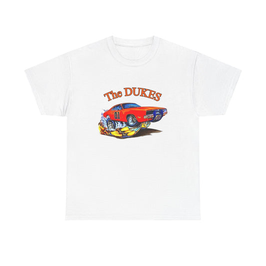 The Dukes Charger Hazzard County Vintage Graphic T Shirt Unisex Heavy Cotton Tee
