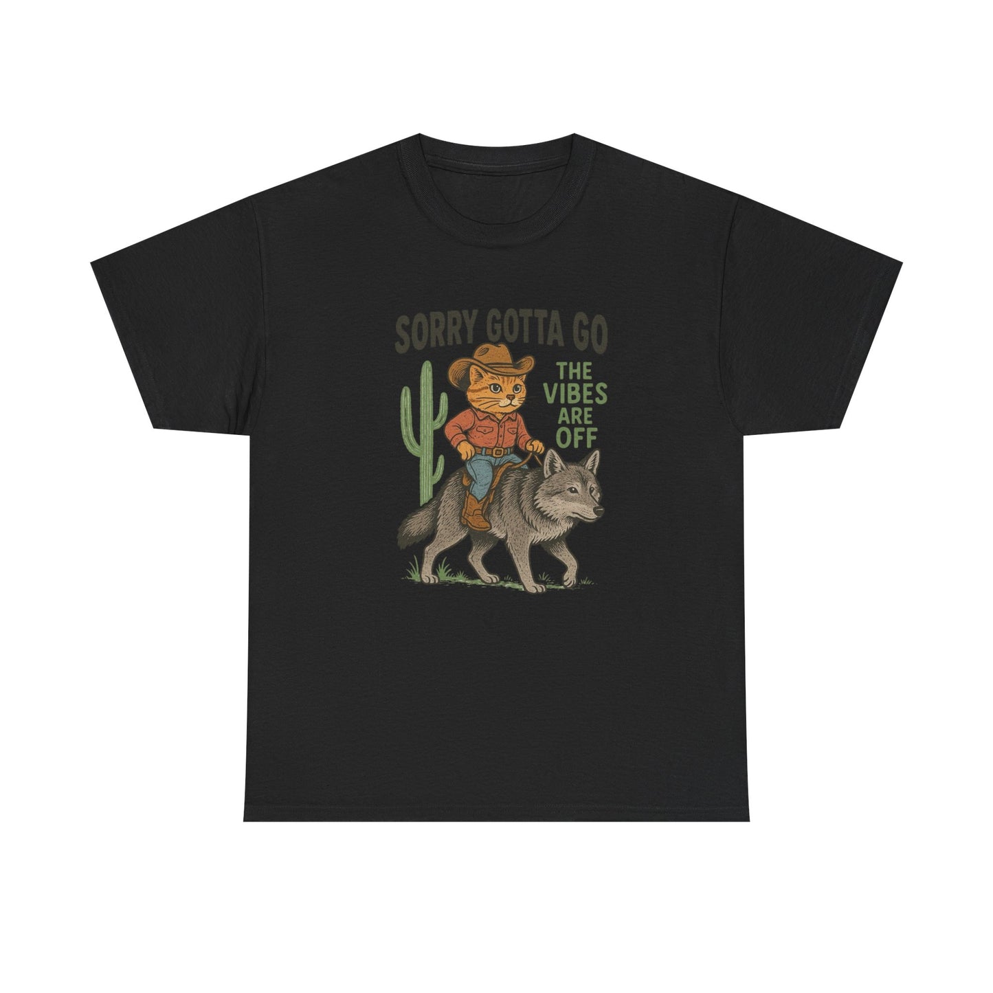 Gotta Go The Vibes Are Off Graphic T Shirt Cotton Tee Retro Gift